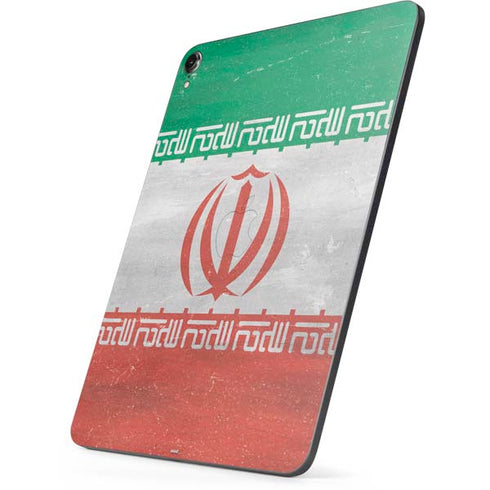 Iran Flag Distressed Apple iPad Pro Skin